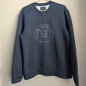 Club Monaco Heritage Crest Logo Crew Sweatshirt